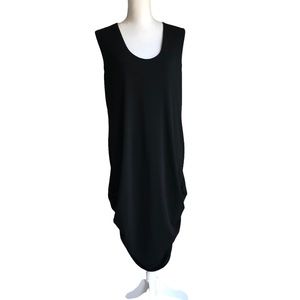 Rachel Roy Black Ruched Dress